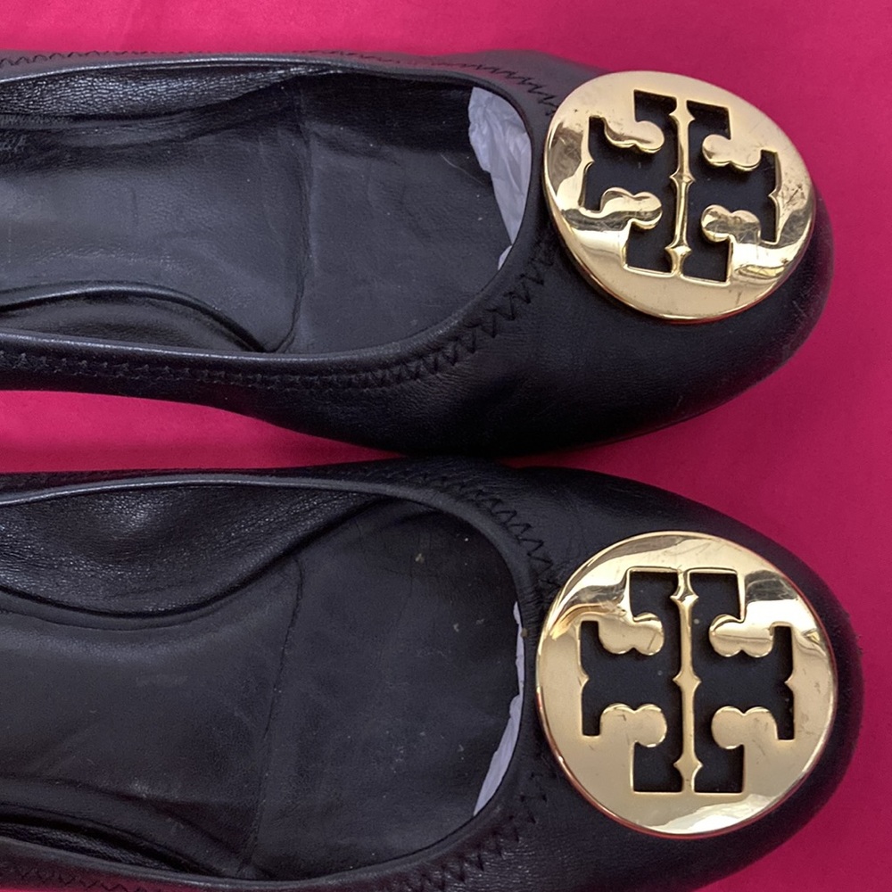 Tory Burch Ballerina Flats Sz 7.5M - Picture 8 of 10